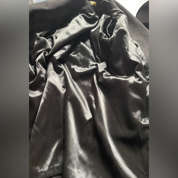 Vintage ELECTRE PARIS Black Virgin Wool Coat - Picture 5 of 13